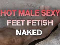 Sumptuous MALE FOOT FETISH NAKED BATROOM